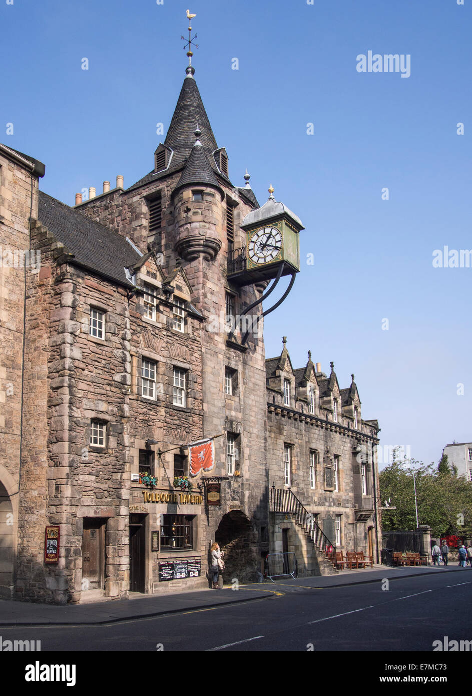 Canongate Tollbooth 1591 Edinburgh Scotland Stock Photo