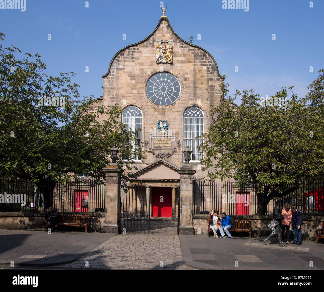 Canongate Kirk Edinburgh Scotland Stock Photo