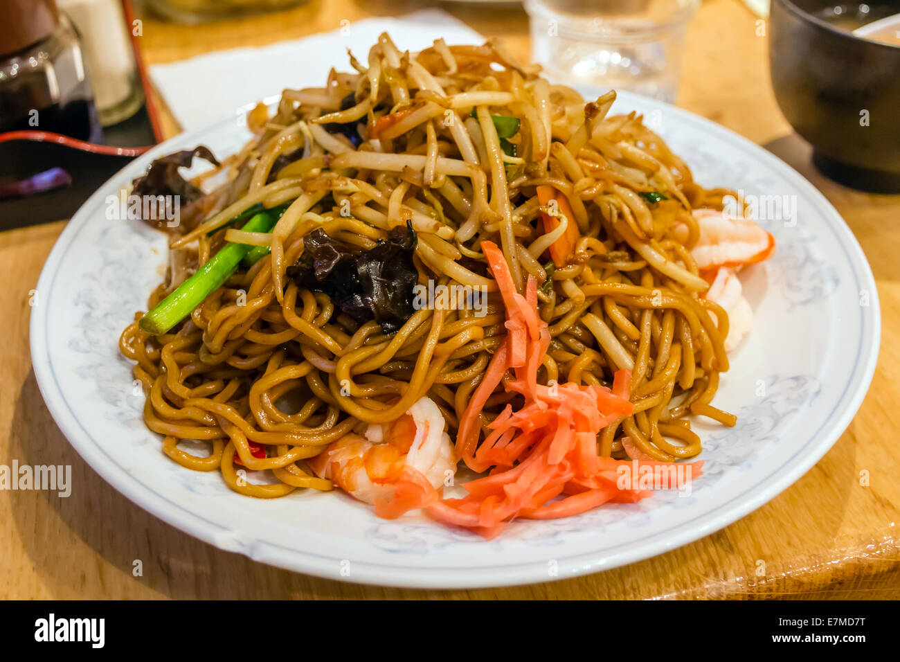 Sauce fried noodles Yakisoba, Japanese food Stock Photo - Alamy