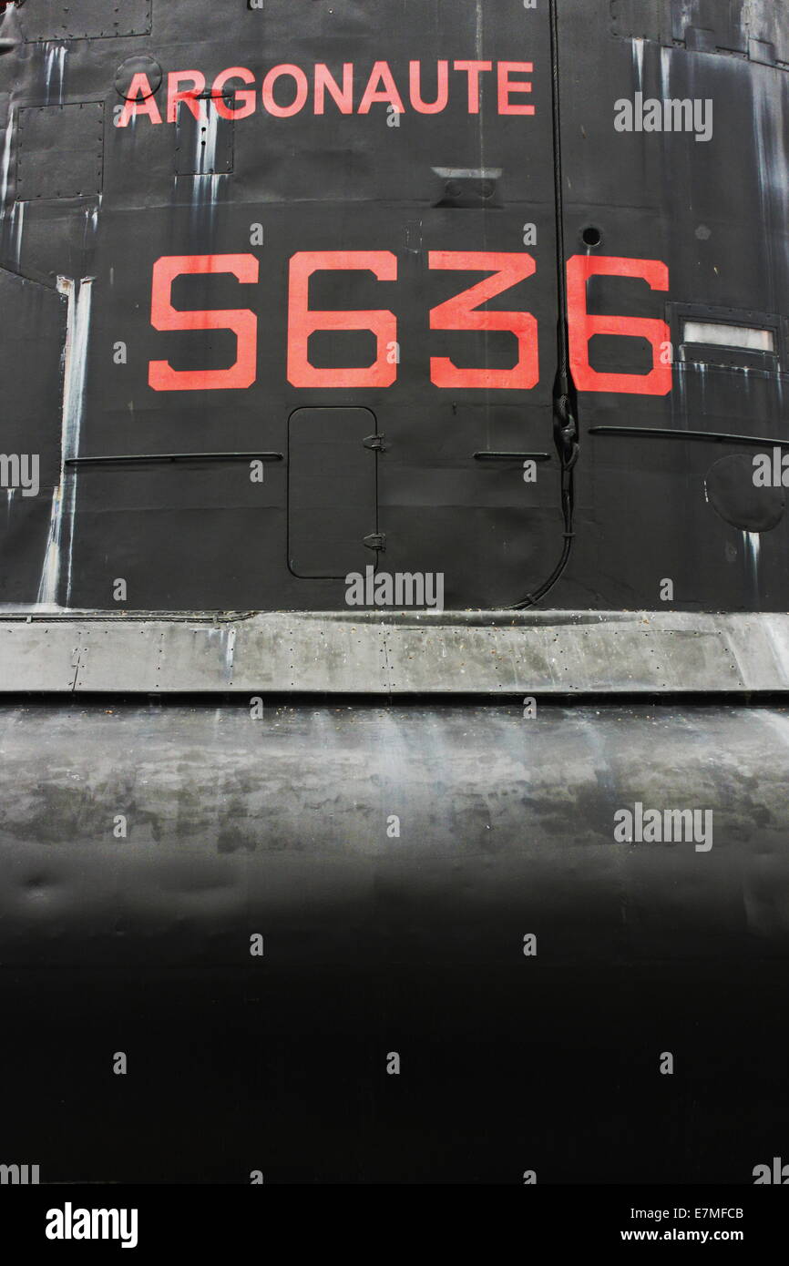 Argonaute s636 arethusa class submarine french hires stock photography