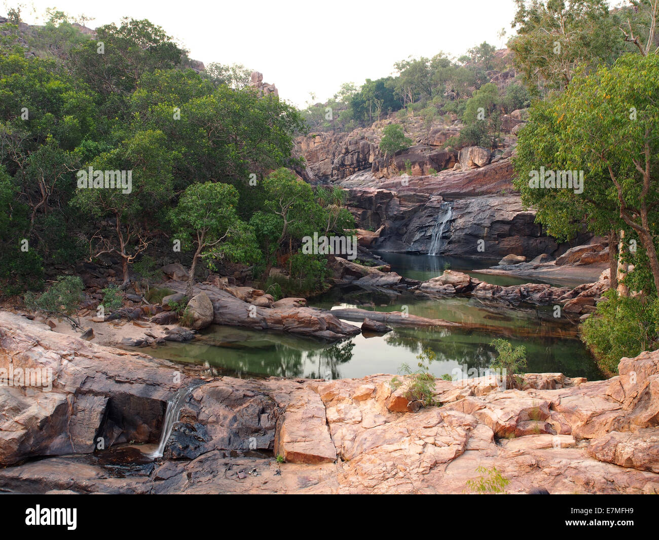 Gunlom (Waterfall Creek) pools and waterfalls, Kakadu National Park, Australia Stock Photo