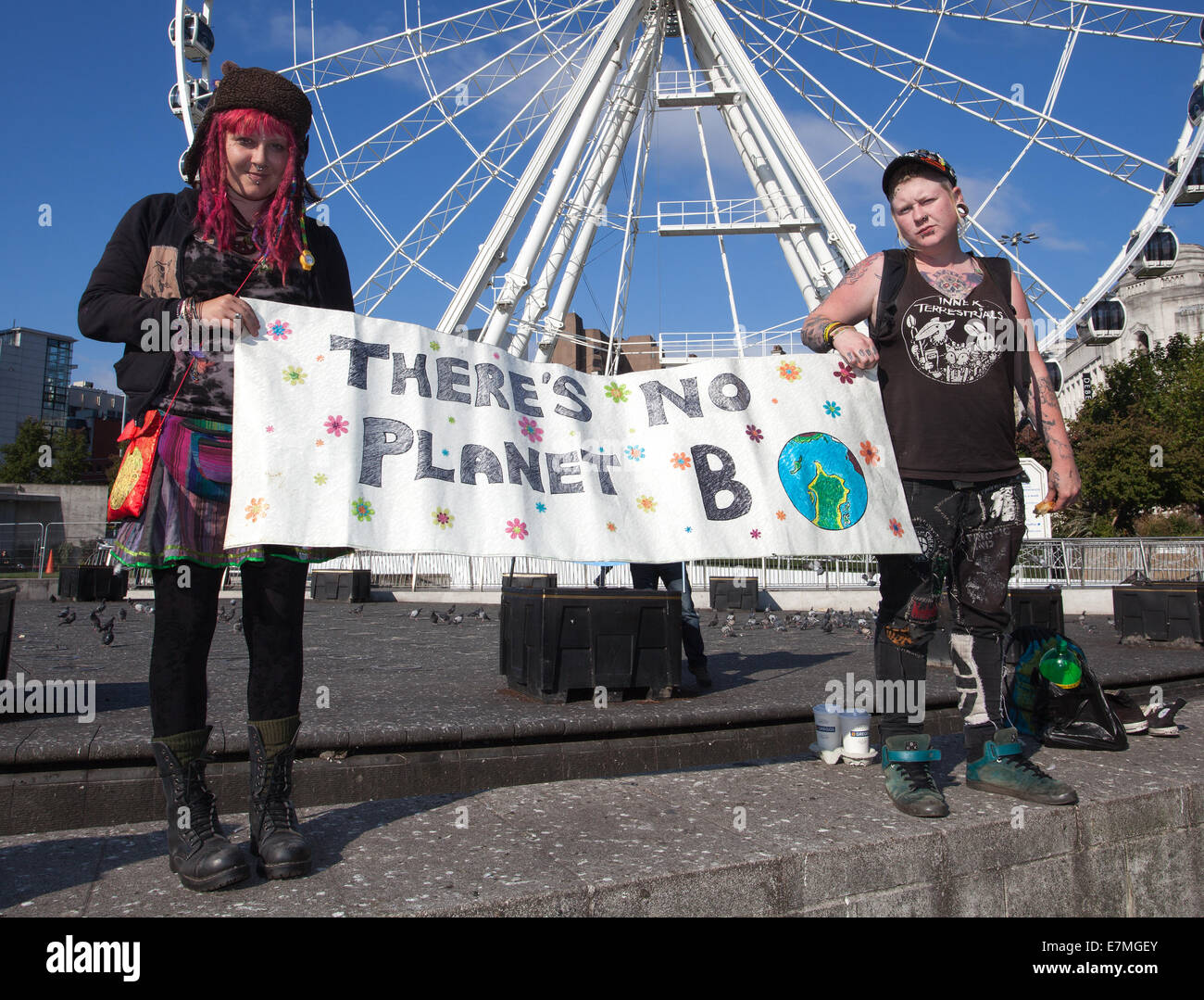 There's no B' sign, posters placards and banners at the Greater