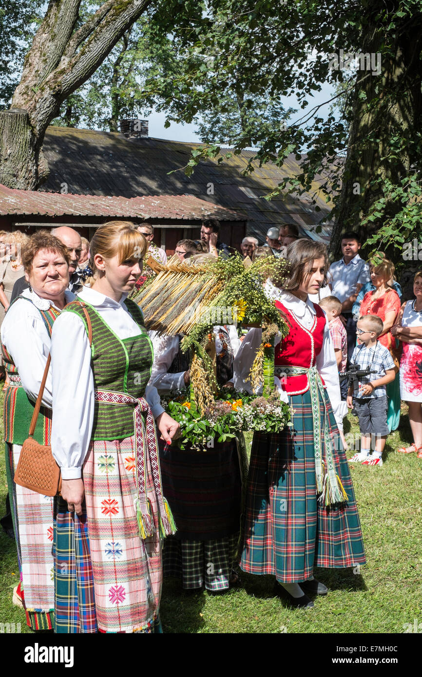 Lithuanians celebrate religious festival, Punsk, Suwalskie Region, Poland Stock Photo