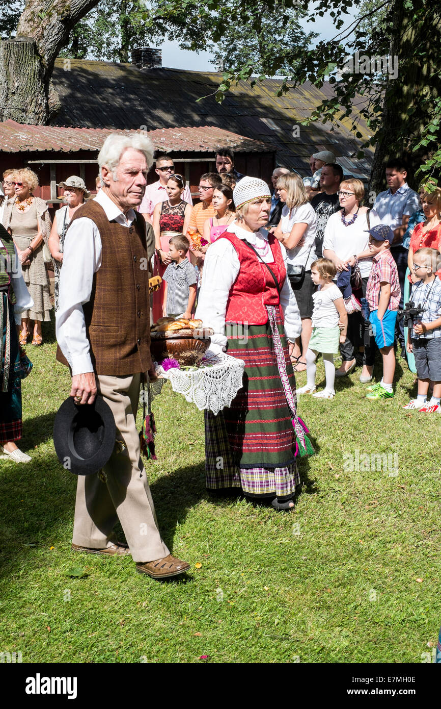 Lithuanians celebrate religious festival, Punsk, Suwalskie Region, Poland Stock Photo