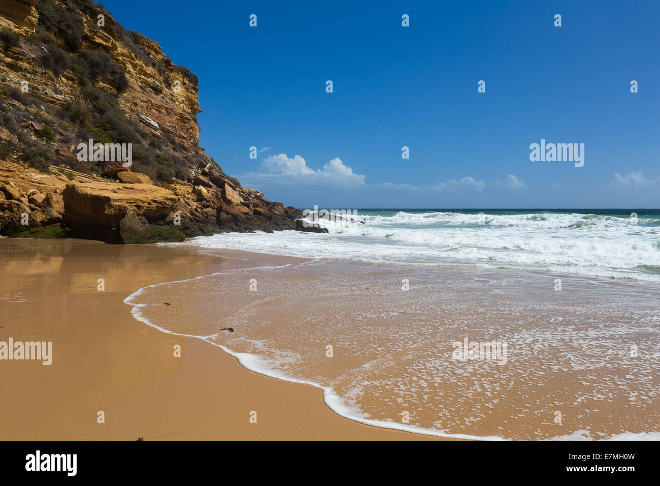 Burgau Beach near Lagos, Algarve, south Portugal Stock Photo