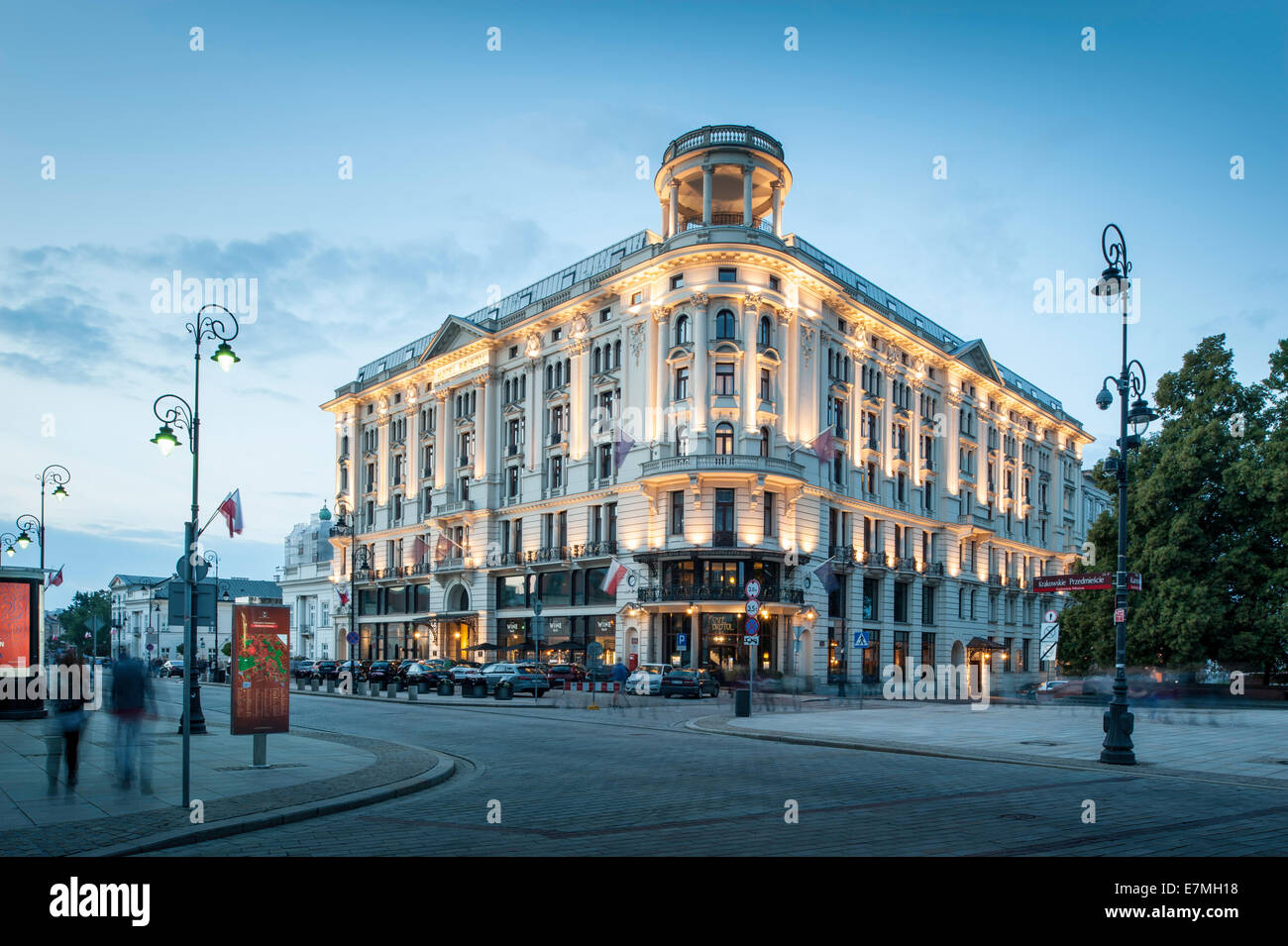Bristol Hotel, Warsaw, Poland Stock Photo