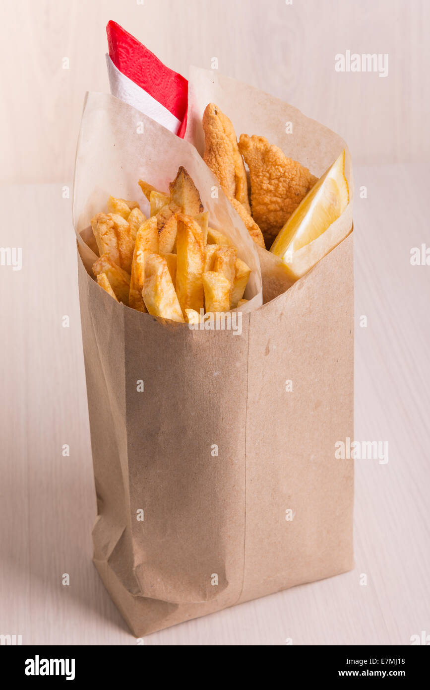 Food Legends of the United Kingdom, Fish and Chips Stock Photo