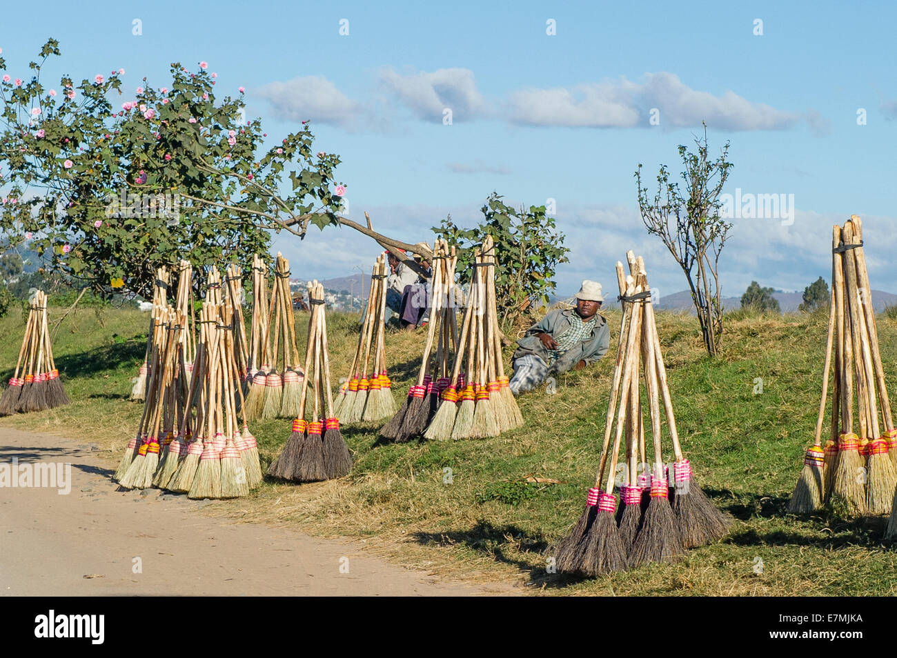 Street Traders in Madagascar Stock Photo