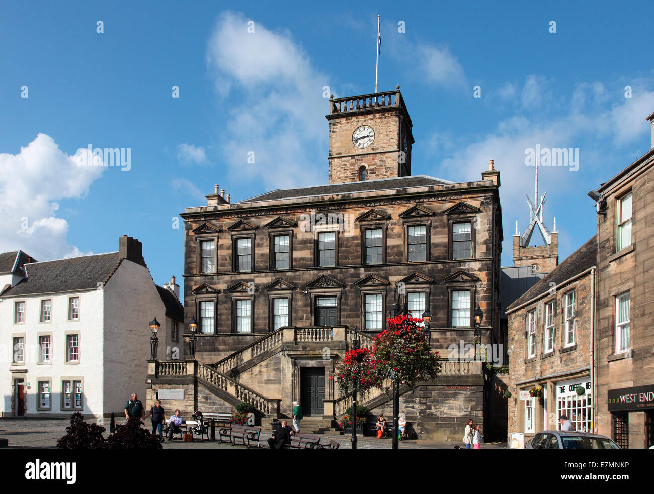Burgh Halls in Linlithgow town centre. Stock Photo