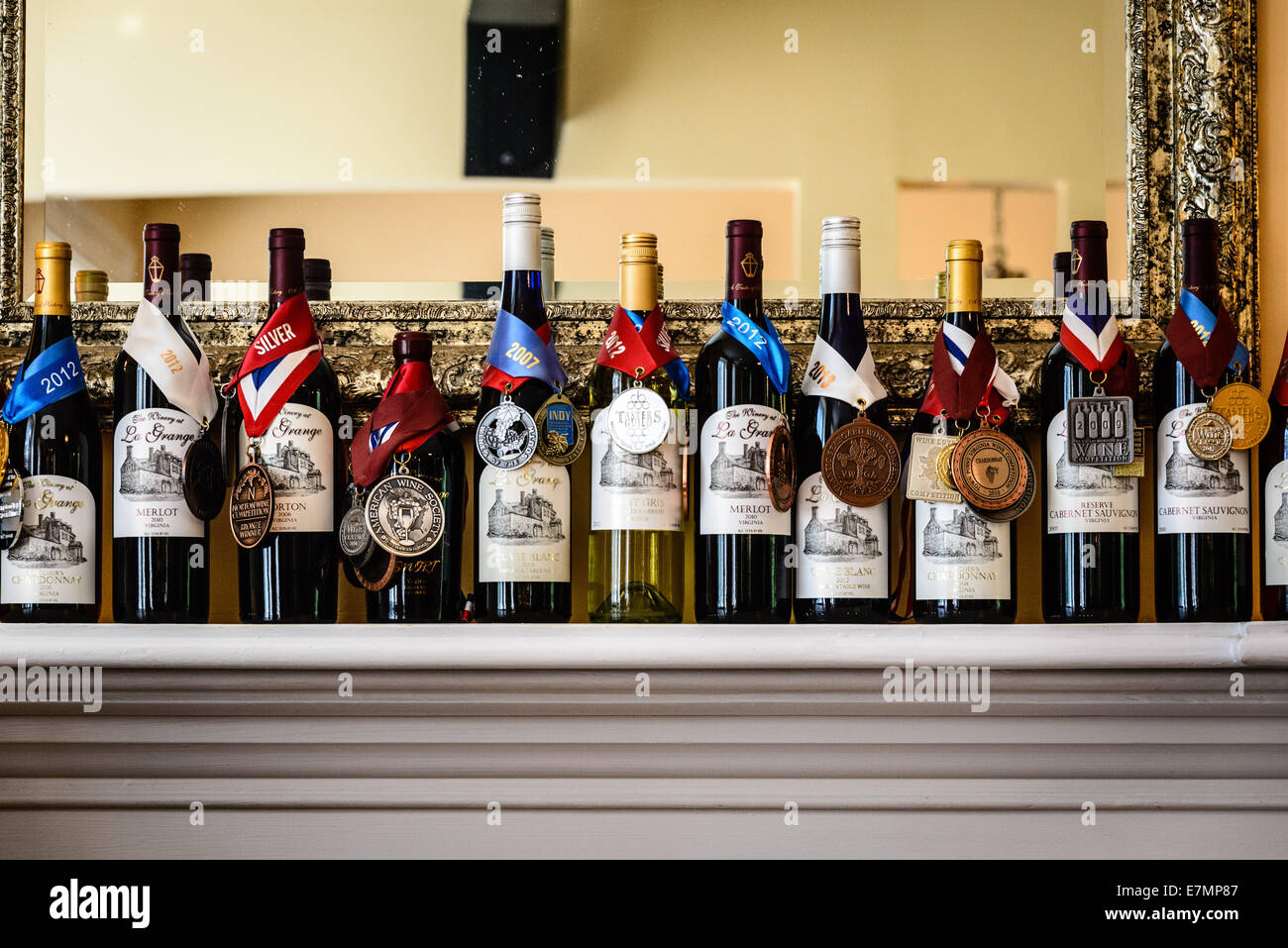 Display of Award Winning Wines, Winery at La Grange, 4970 Antioch Road