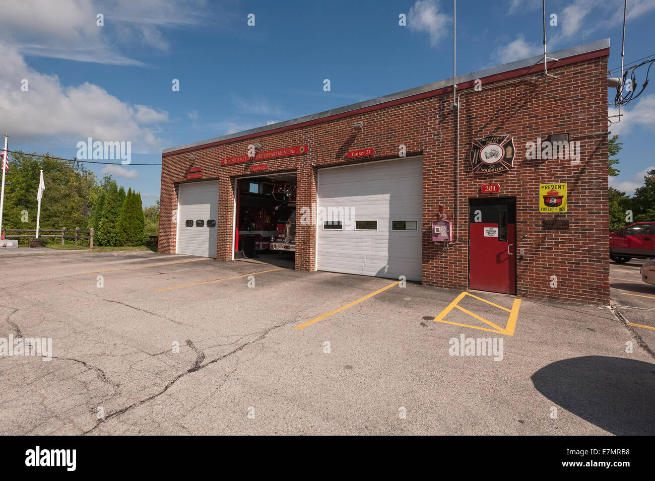 North Scituate, Rhode Island USA Volunteer Fire Department Stock Photo
