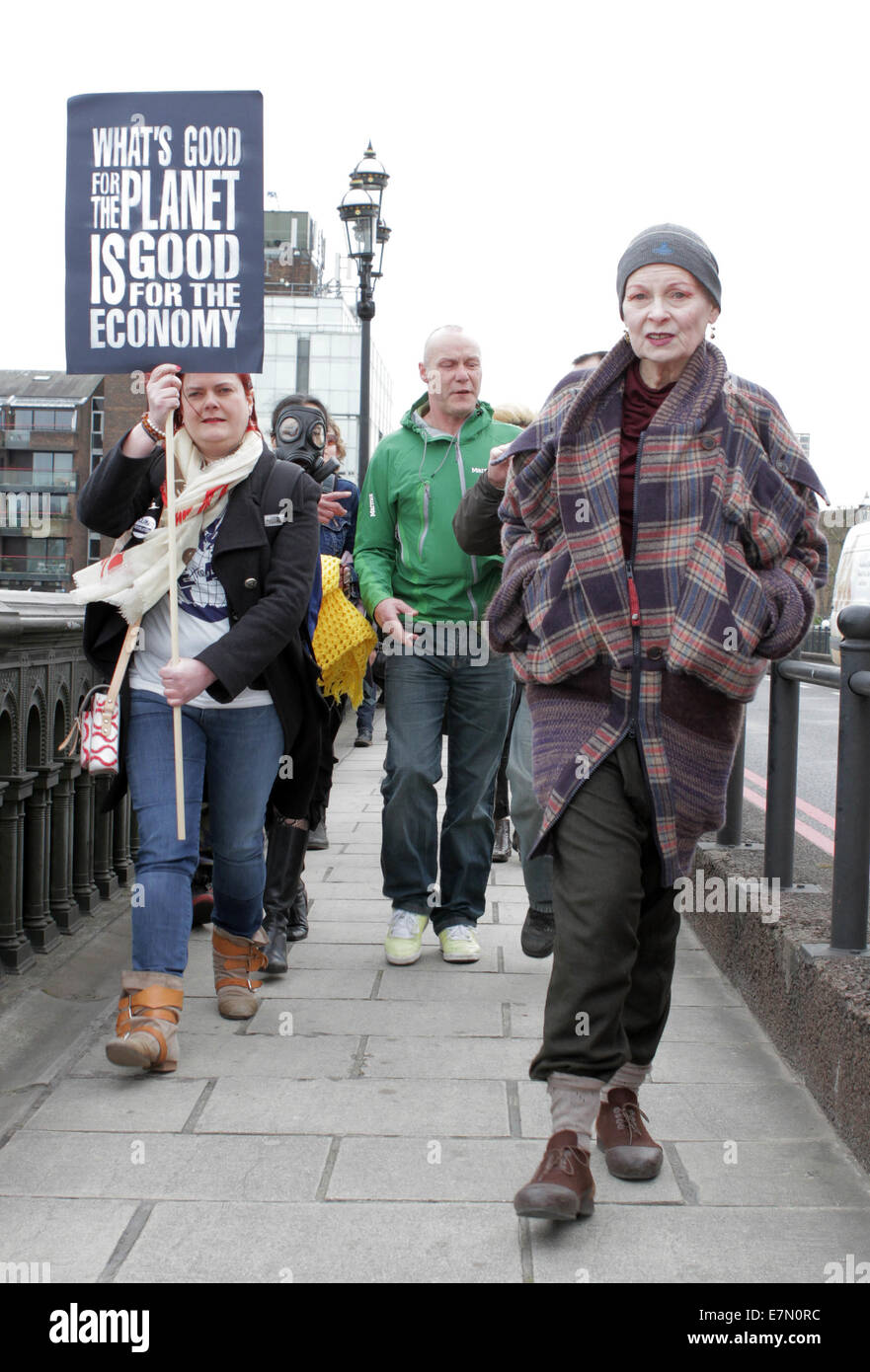 Vivienne Westwood attends the Fracked Future Carnival organised by campaign group, Frack Off