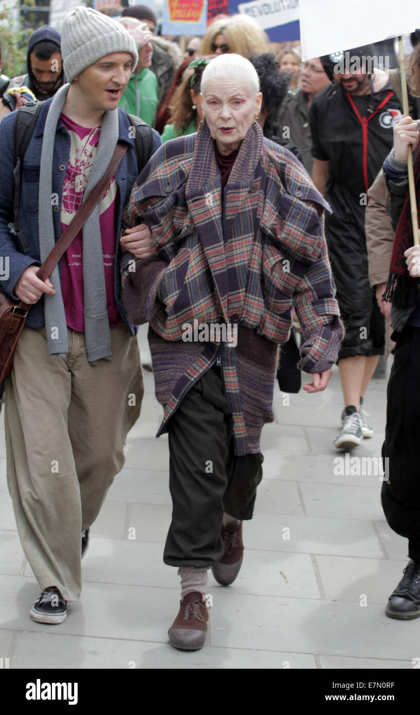 Vivienne Westwood attends the Fracked Future Carnival organised by campaign group, Frack Off