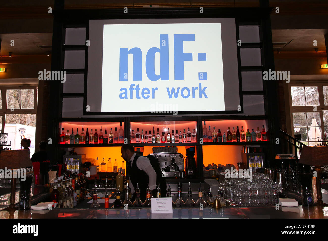 Celebrities attending the 'NDF' (Neue Deutsche Filmgesellschaft) After Work Party at Parkcafé.  Featuring: Location Where: Munich, Germany When: 19 Mar 2014 Stock Photo