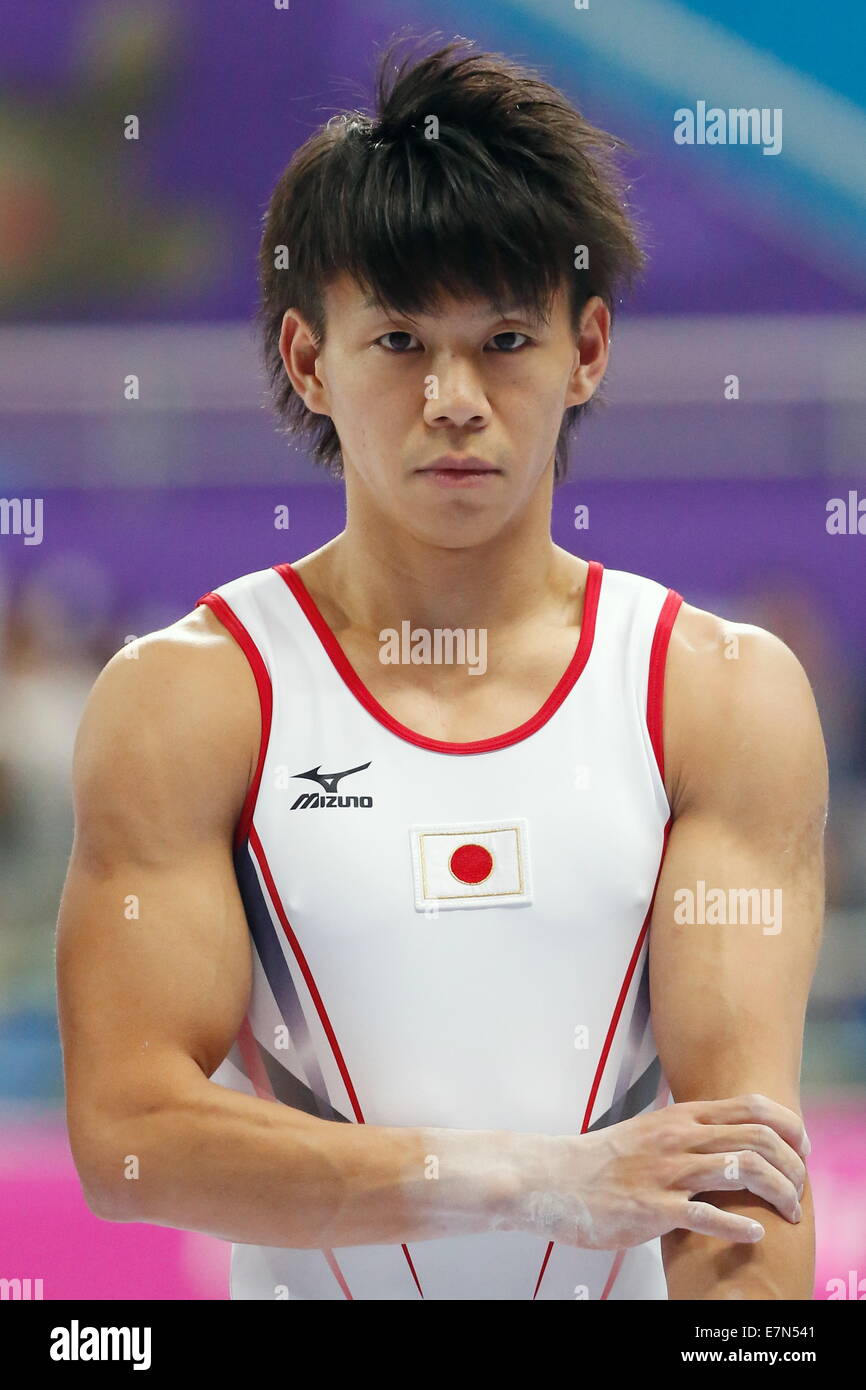 Incheon, South Korea. 21st Sep, 2014. Masayoshi Yamamoto (JPN) Artistic Gymnastics : Men's Team Final Rings at Namdong Gymnasium during the 2014 Incheon Asian Games in Incheon, South Korea . © AFLO SPORT/Alamy Live News Stock Photo