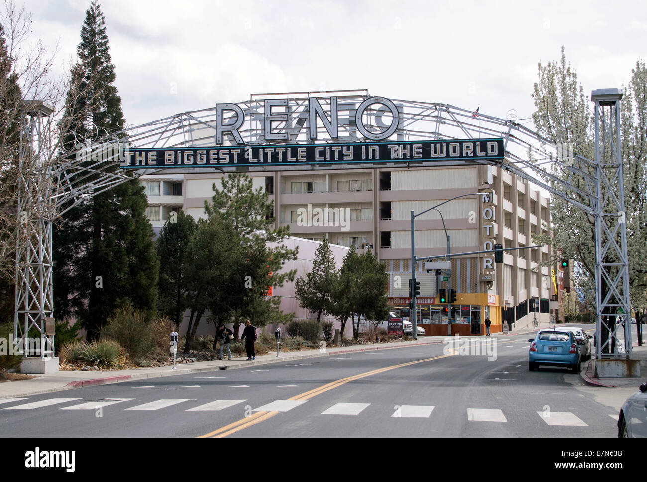 The Biggest Little City in the World sign in Reno Nevada Stock Photo