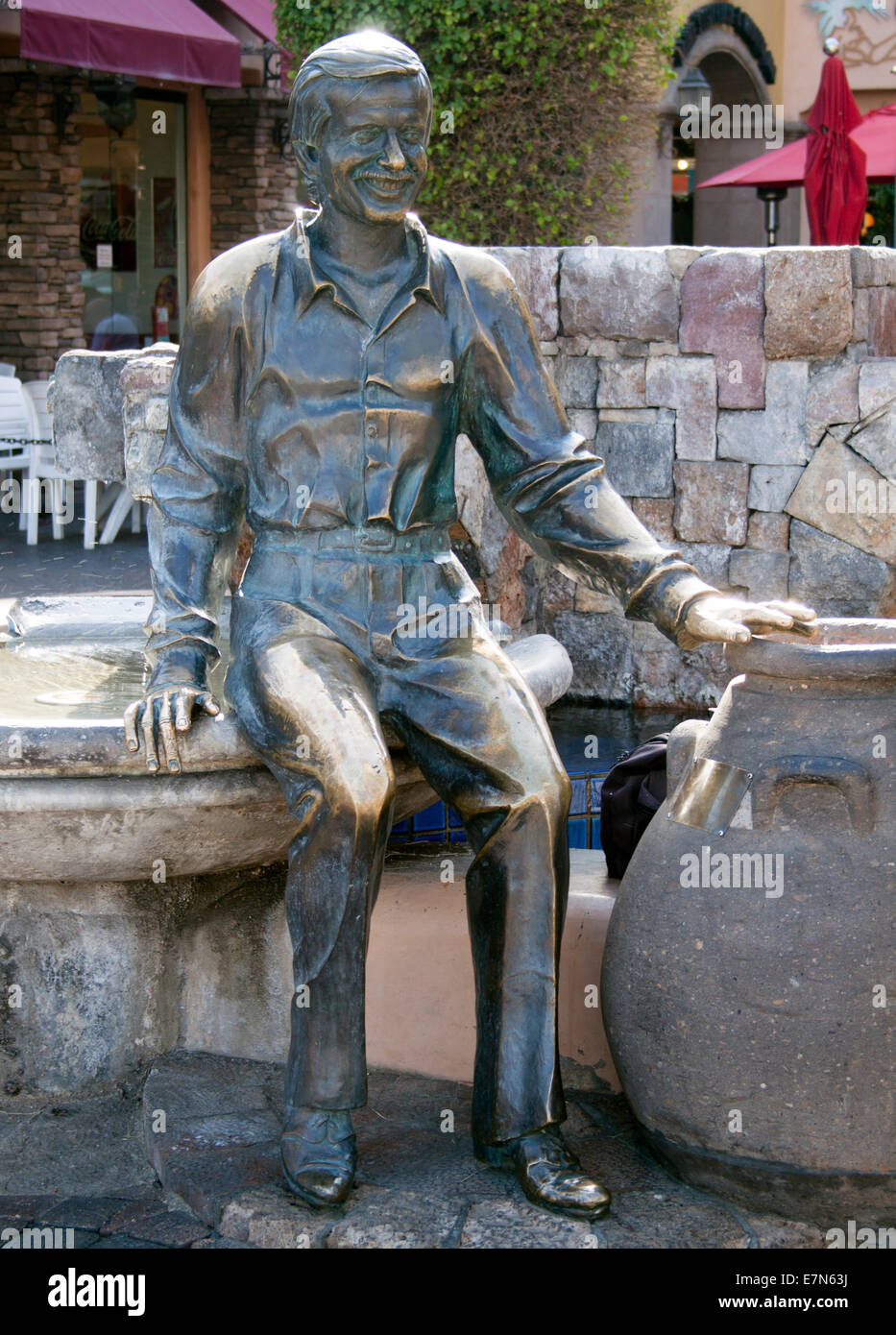 Sonny Bono statue in Palm Springs California Stock Photo