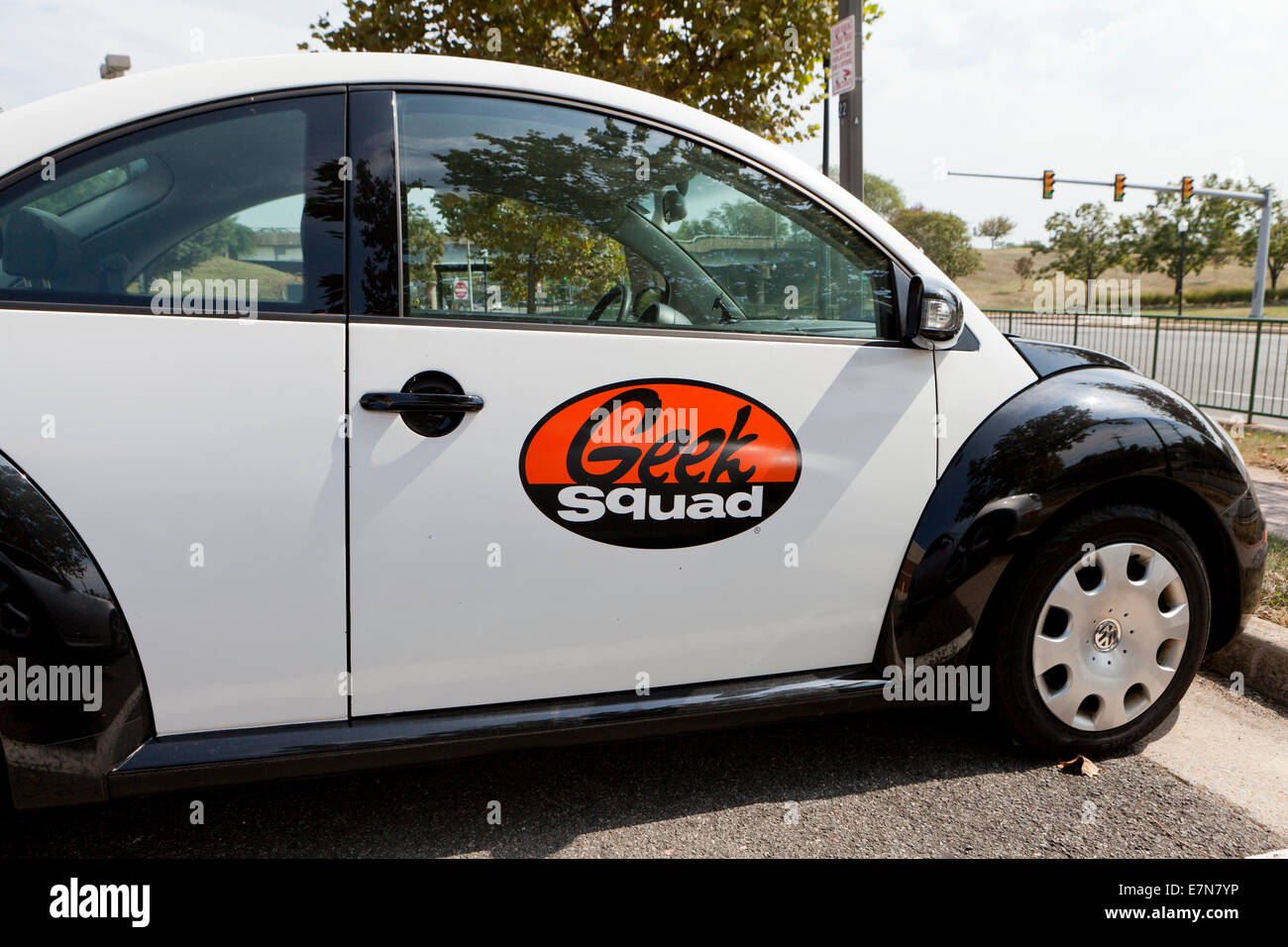 Geek Squad service car - Virginia USA Stock Photo