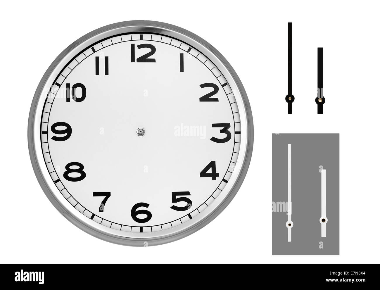 Clock face Cut Out Stock Images & Pictures Alamy