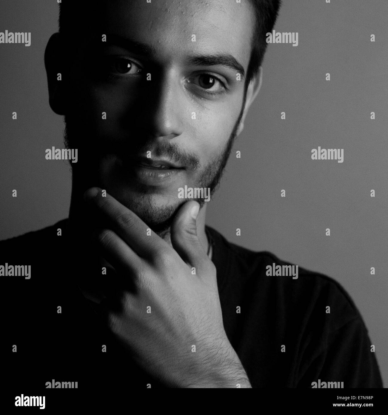 Portrait of a young man Stock Photo - Alamy