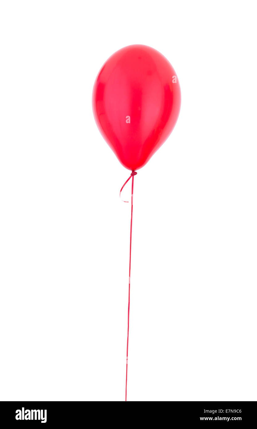Red Helium balloon Stock Photo