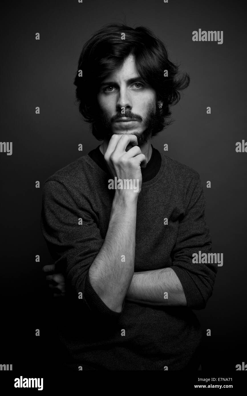 Portrait of a young man Stock Photo - Alamy