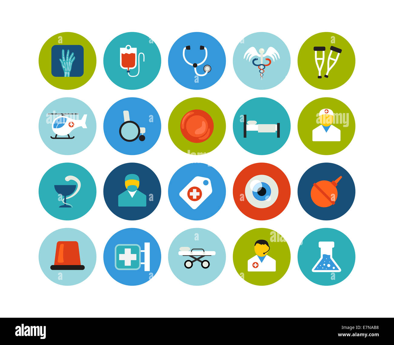Flat icons set 19 Stock Photo - Alamy