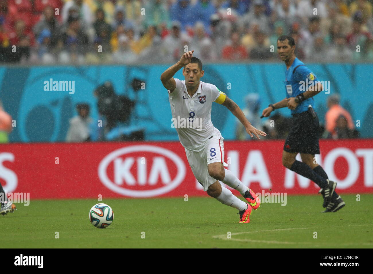 Clint Dempsey of USA. USA v Germany. Group match. FIFA World Cup Brazil 2014. Arena Pernambuco Recife. 26 June 2014. Stock Photo