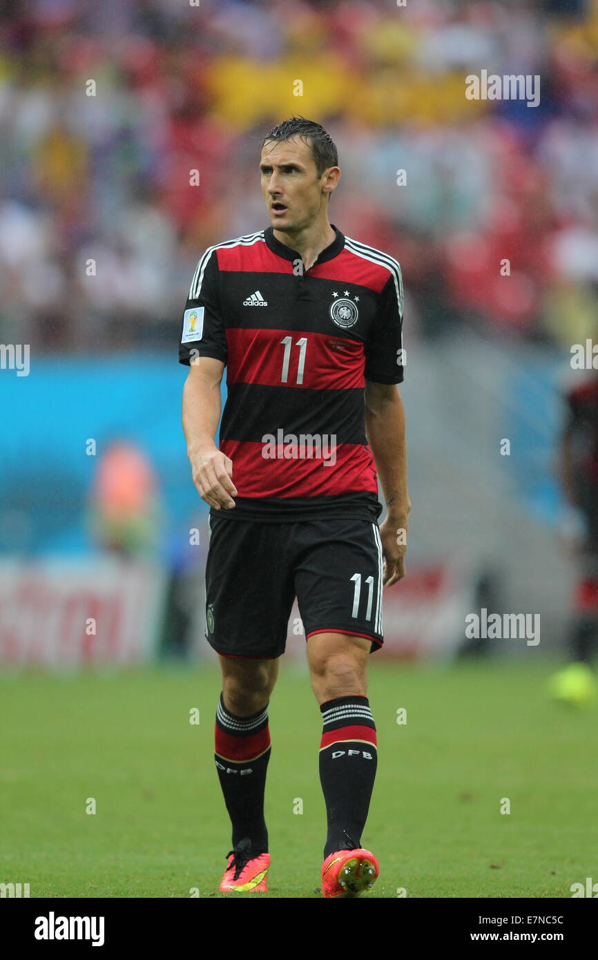 Miroslav Klose of Germany. USA v Germany. Group match. FIFA World Cup Brazil 2014. Arena Pernambuco Recife. 26 June 2014. Stock Photo