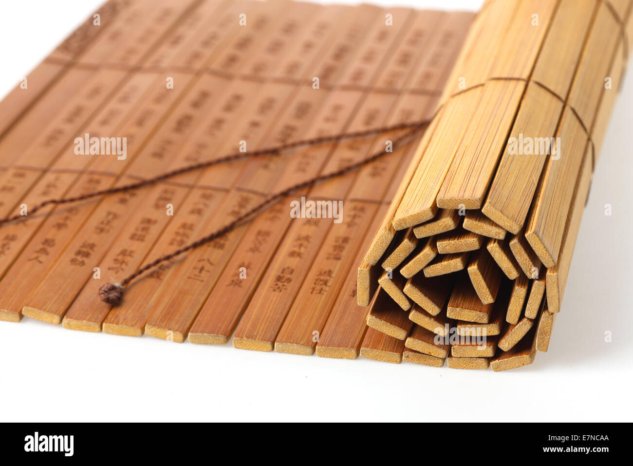 Bamboo slips Stock Photo