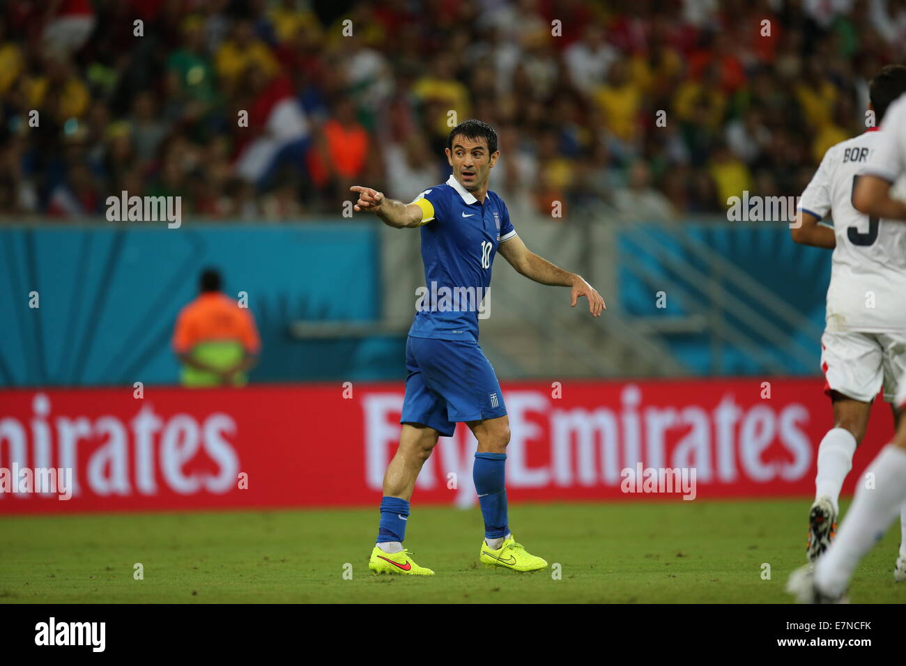 Georgios Karagounis of Greece. Greece v Costa Rica FIFA World Cup Brazil 2014. Arena Pernambuco Recife. 29 June 2014 Stock Photo