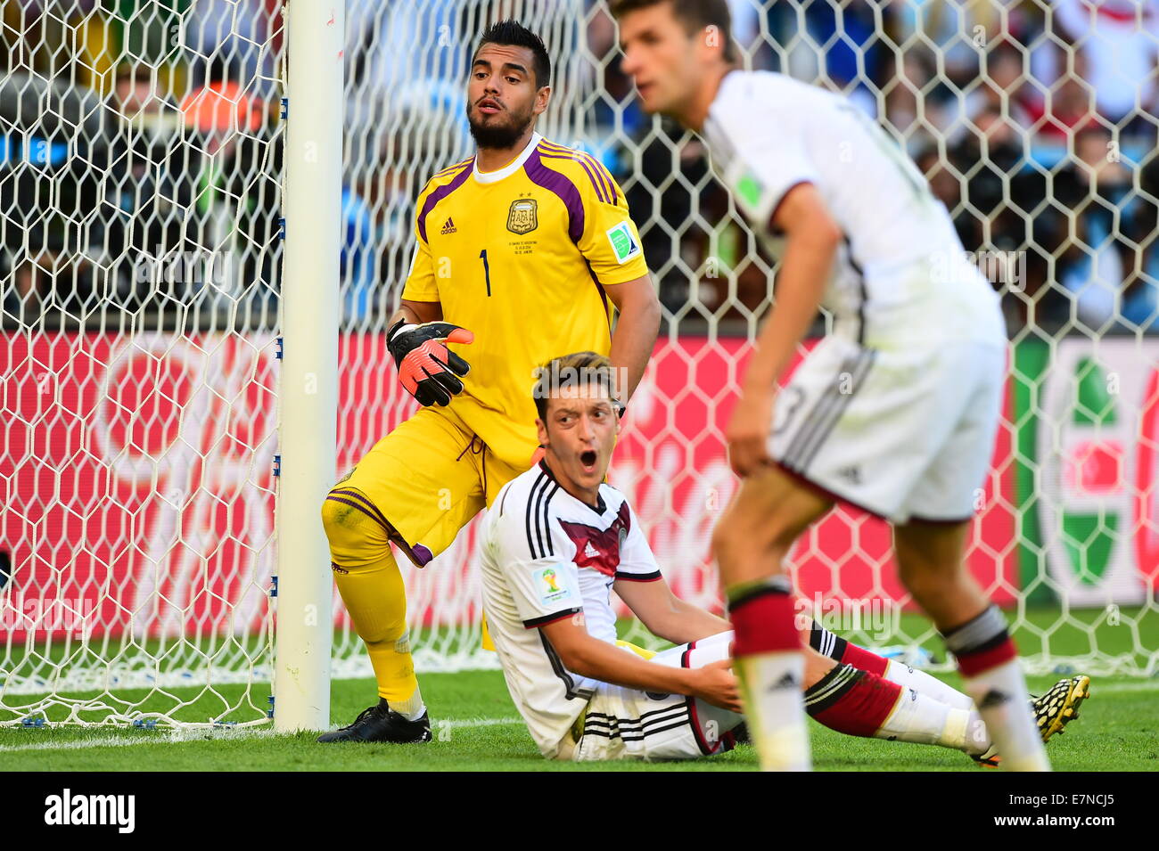 Sergio ROMERO. Argentina v Germany. Final. FIFA World Cup 2014 Brazil. Maracana Stadium, Rio. 13 July 2014. Stock Photo