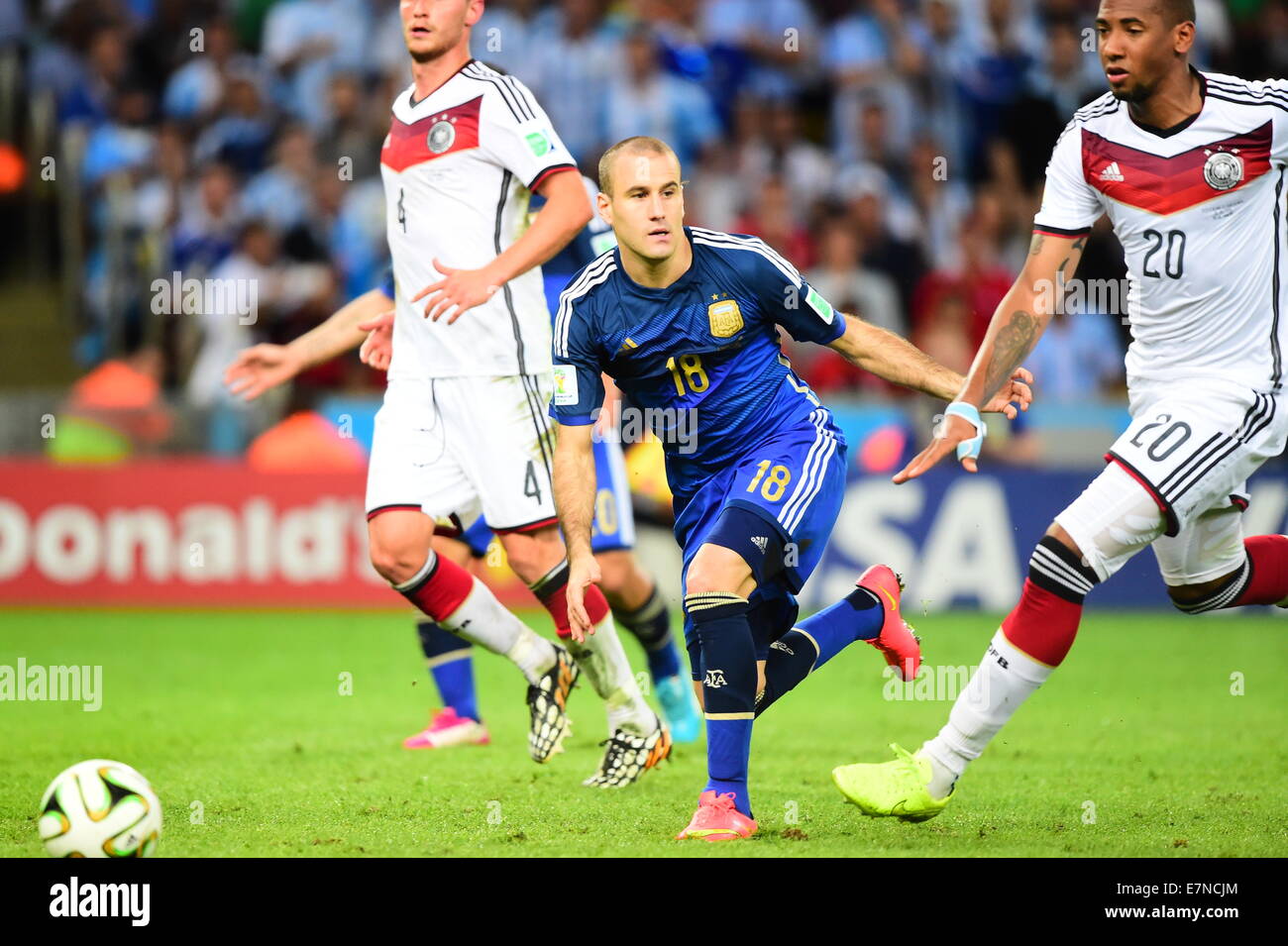 Rodrigo PALACIO. Argentina v Germany. Final. FIFA World Cup 2014 Brazil. Maracana Stadium, Rio. 13 July 2014. Stock Photo