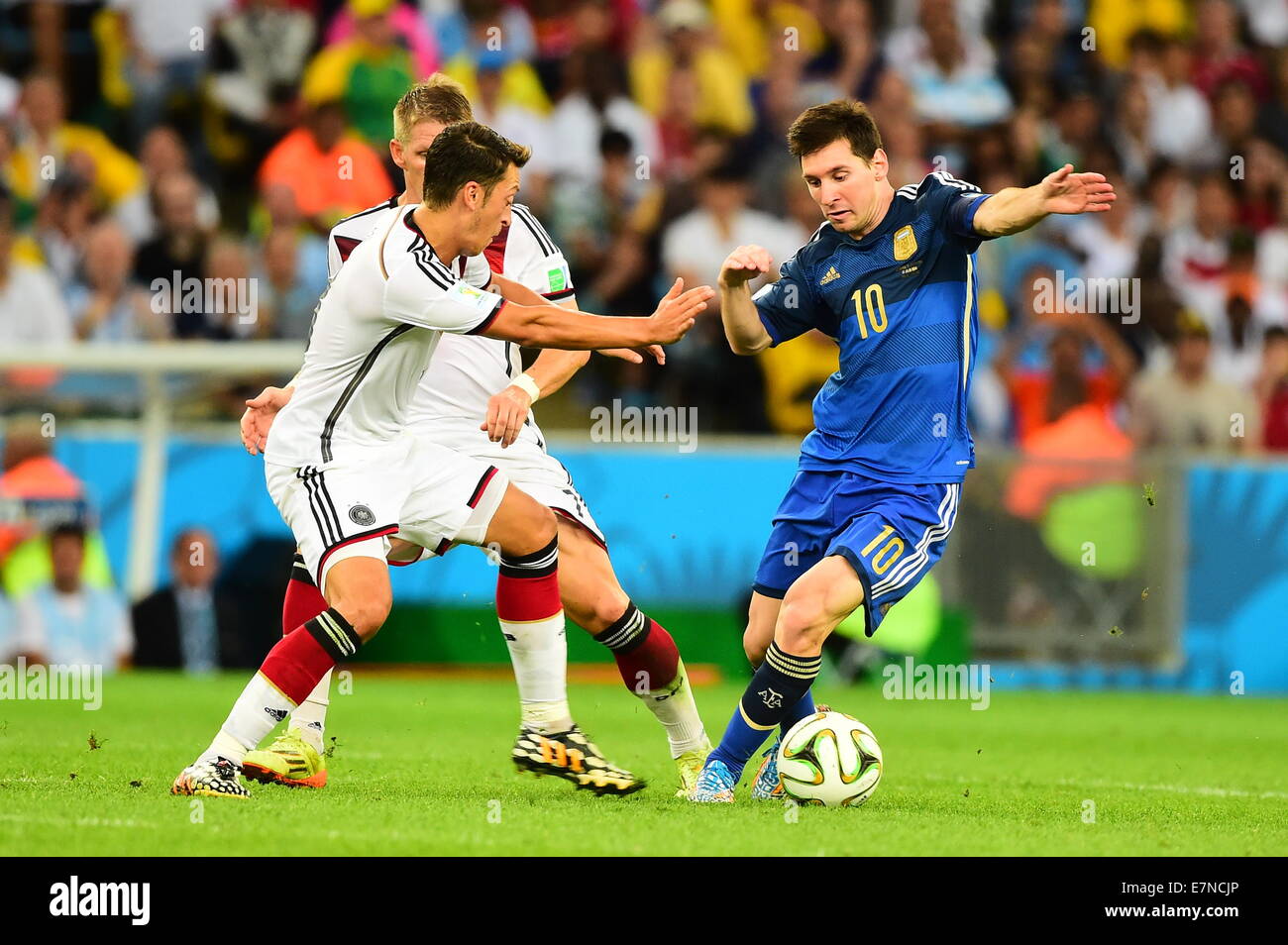 Lionel Messi. Argentina v Germany. Final. FIFA World Cup 2014 Brazil. Maracana Stadium, Rio. 13 July 2014. Stock Photo