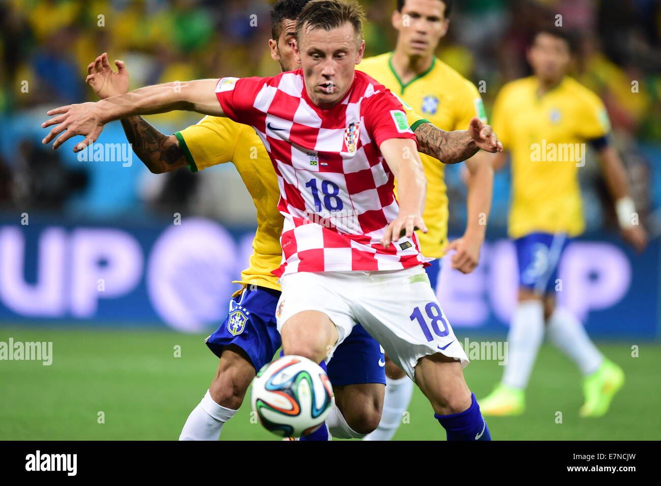 Ivica Olic. Brazil v Croatia group match FIFA World Cup 2014 Brazil. Arena de Sao Paulo, Sao Paulo. 12 june 2014. Stock Photo
