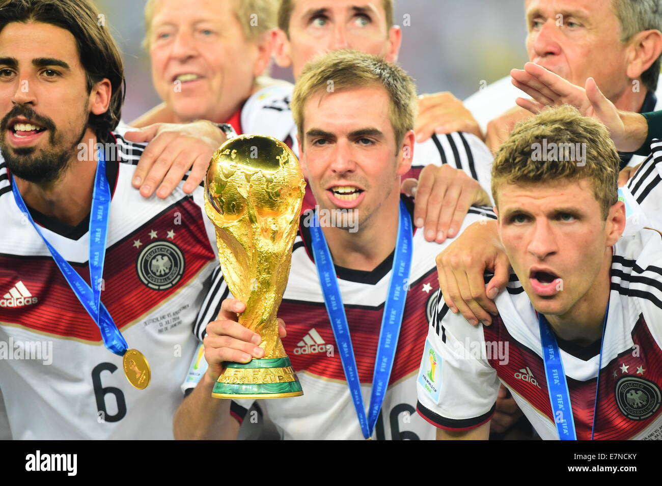 Philipp LAHM. Argentina v Germany. Final. FIFA World Cup 2014 Brazil. Maracana Stadium, Rio. 13 July 2014. Stock Photo