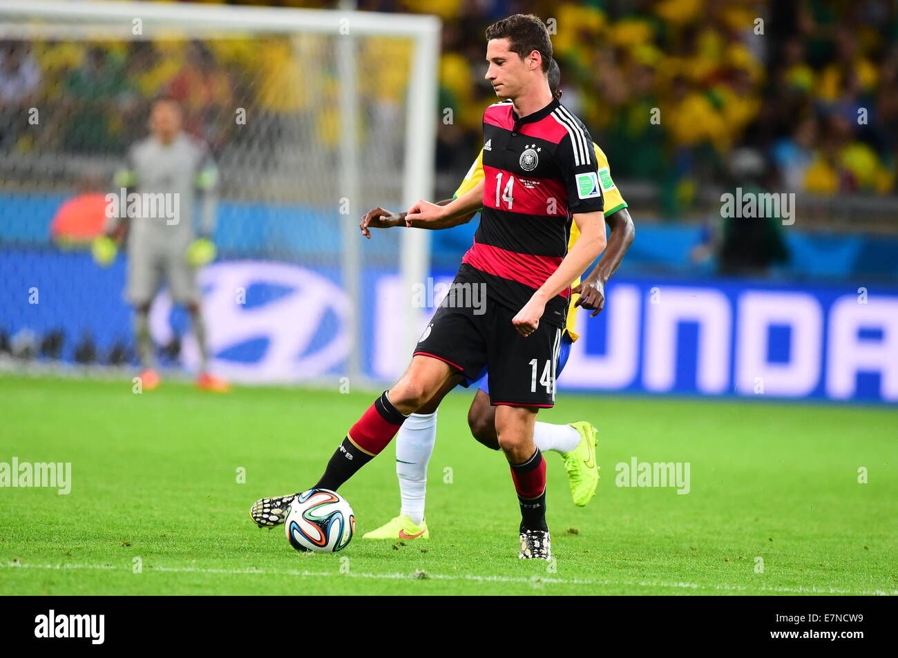 Julian DRAXLER. Brazil v Germany. Semi-final FIFA World Cup Brazil 2014. Mineirao stadium, Belo Horizonte. 08 July 2014. Stock Photo