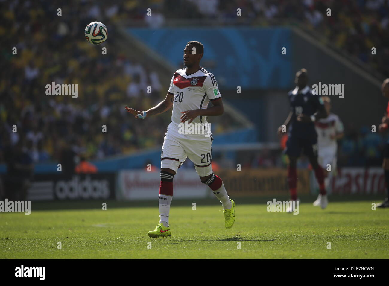 Jerome Boateng. France v Germany, quarter-final. FIFA World Cup Brazil 2014. 4 July 2014 Stock Photo