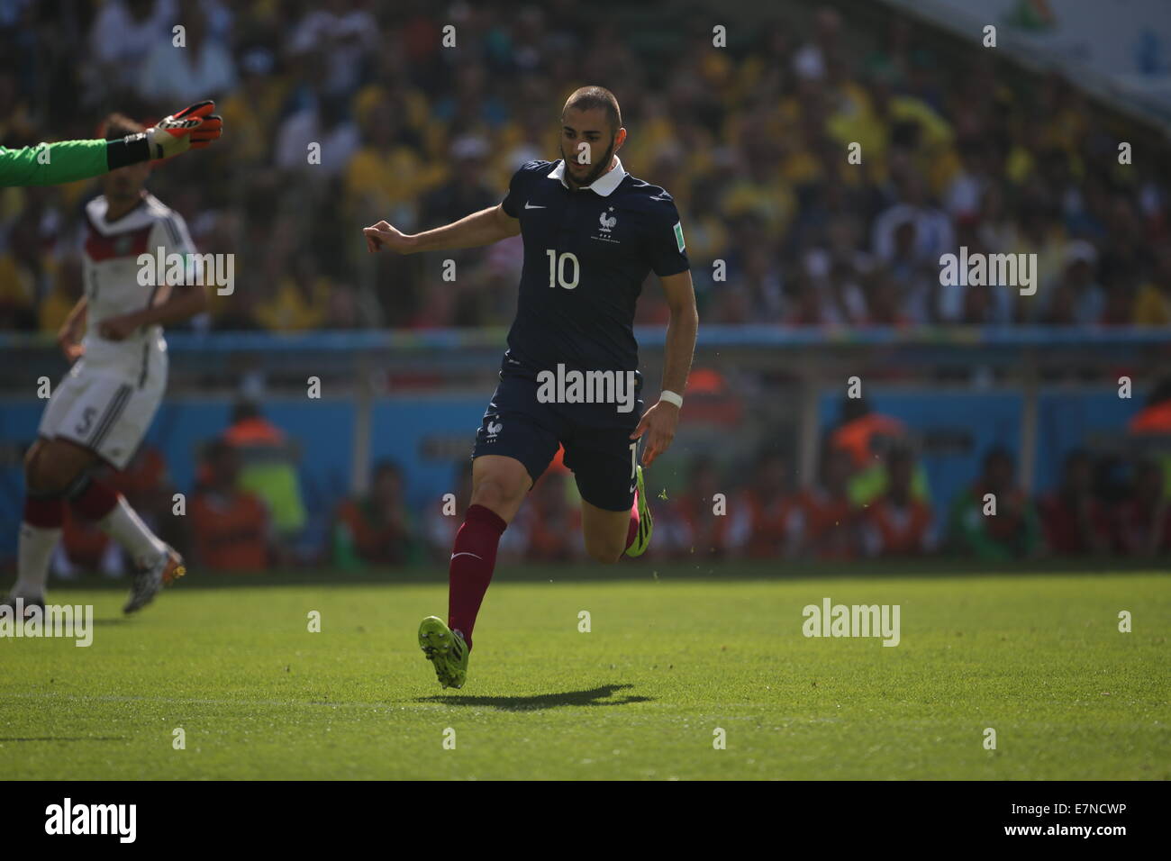 Karim Benzema. France v Germany, quarter-final. FIFA World ...