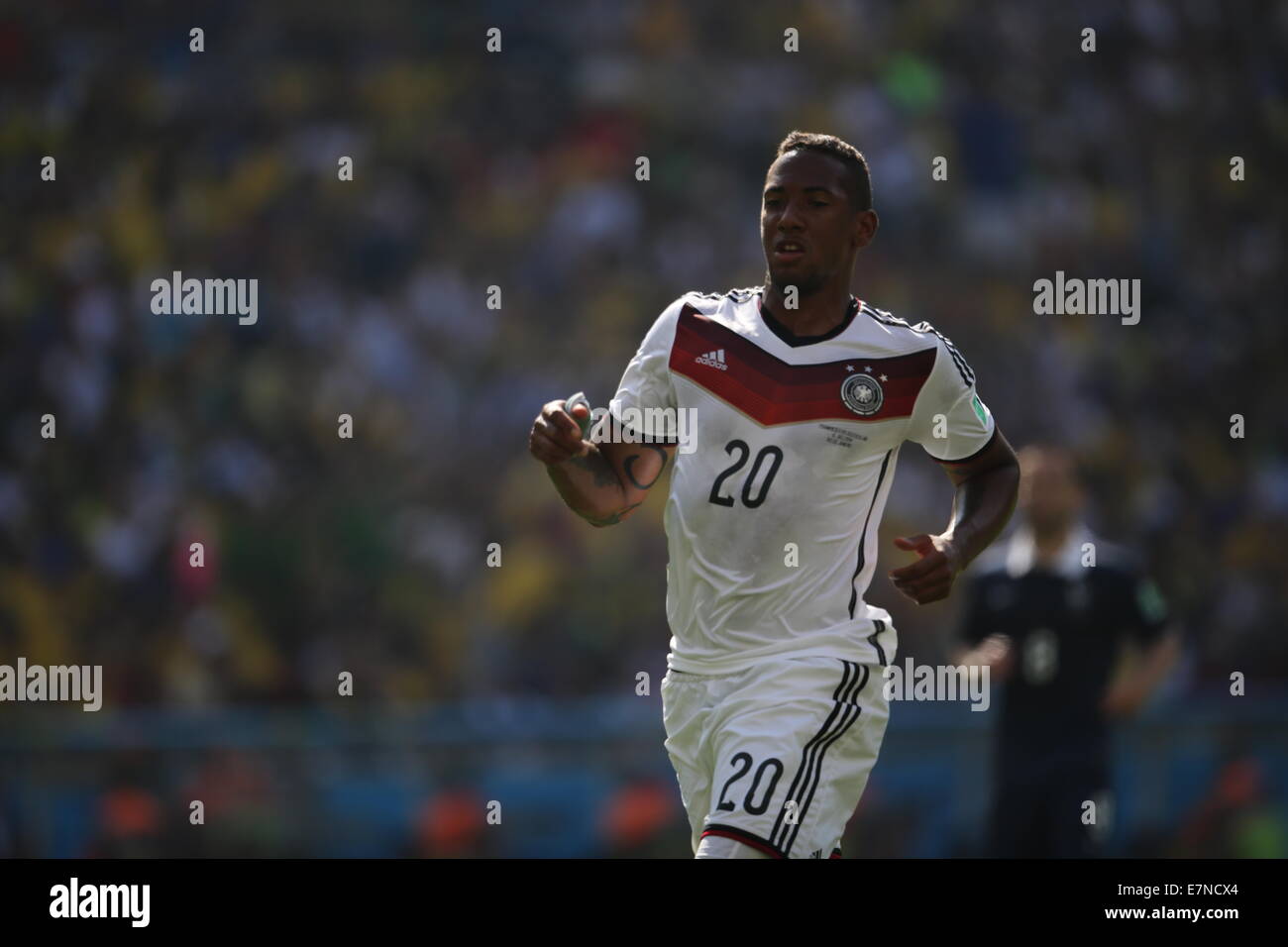Jerome Boateng.  France v Germany, quarter-final. FIFA World Cup Brazil 2014. 4 July 2014 Stock Photo