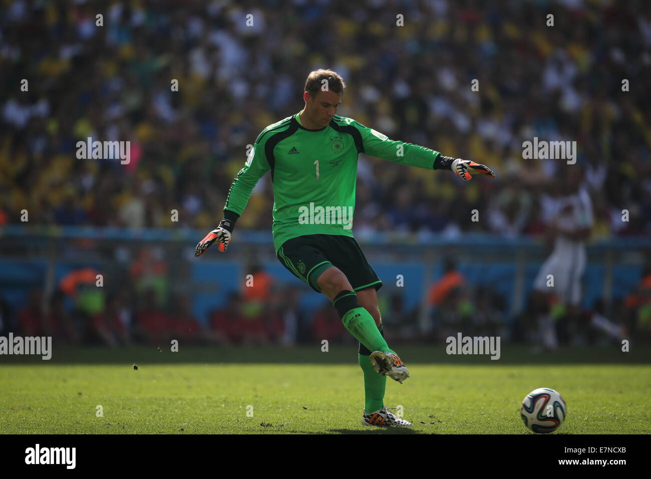 Manuel Neuer. France v Germany, quarter-final. FIFA World Cup Brazil 2014. 4 July 2014 Stock Photo