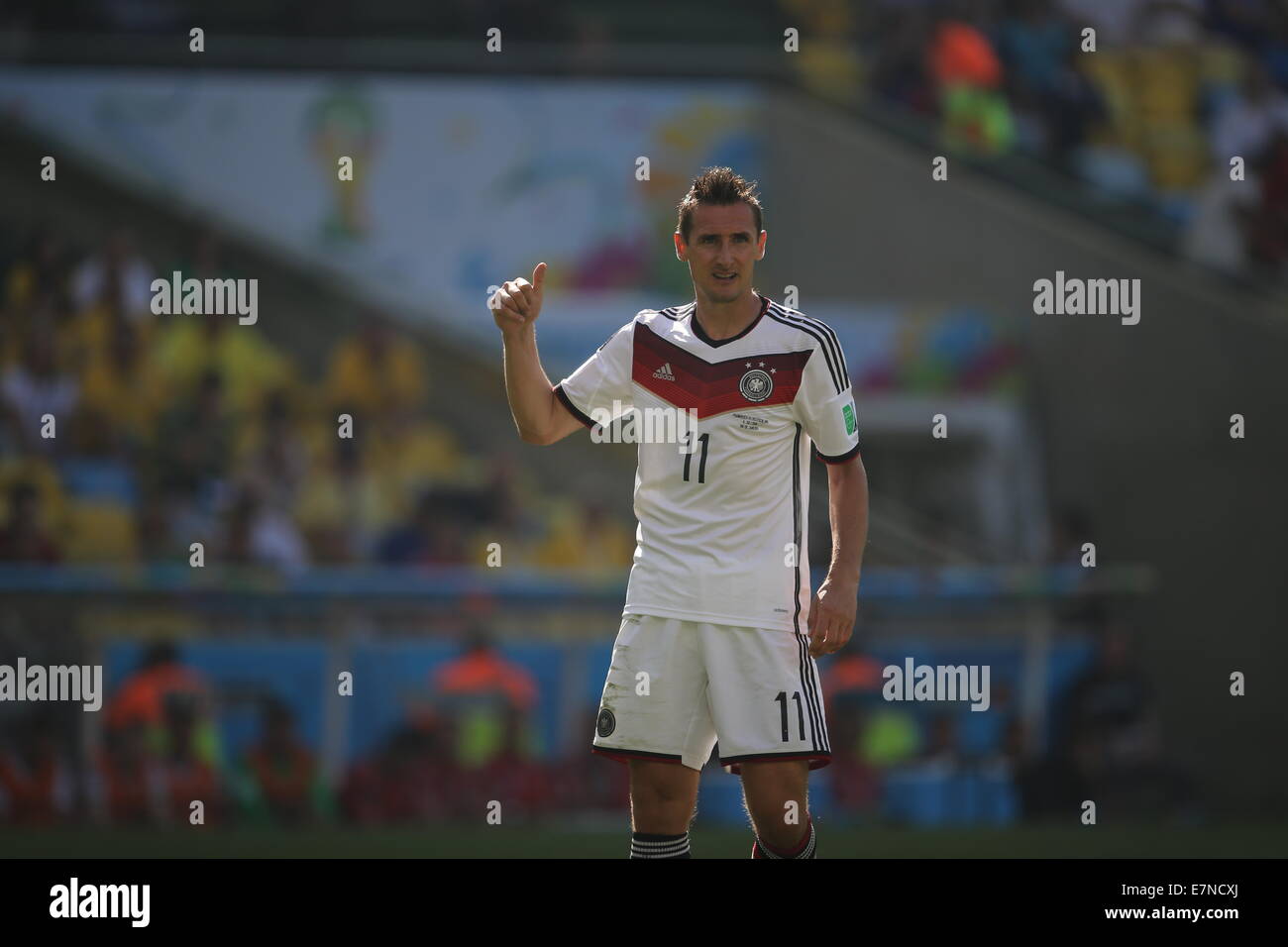Miroslav Klose.  France v Germany, quarter-final. FIFA World Cup Brazil 2014. 4 July 2014 Stock Photo