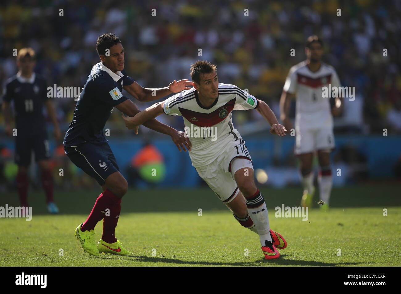 Miroslav Klose. France v Germany, quarter-final. FIFA World Cup Brazil 2014. 4 July 2014 Stock Photo
