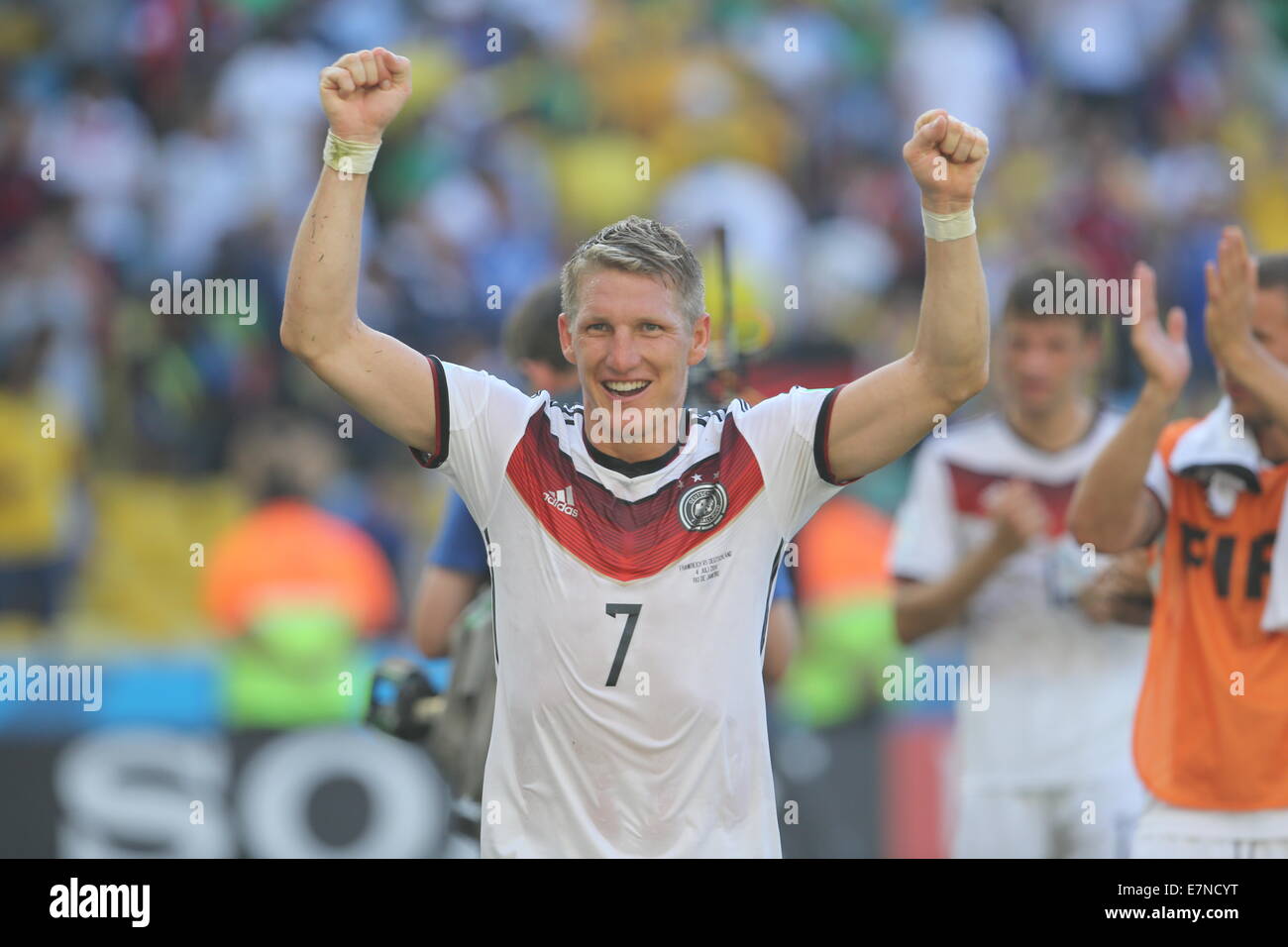 Bastian Schweinsteiger. France v Germany, quarter-final. FIFA World Cup Brazil 2014. 4 July 2014 Stock Photo