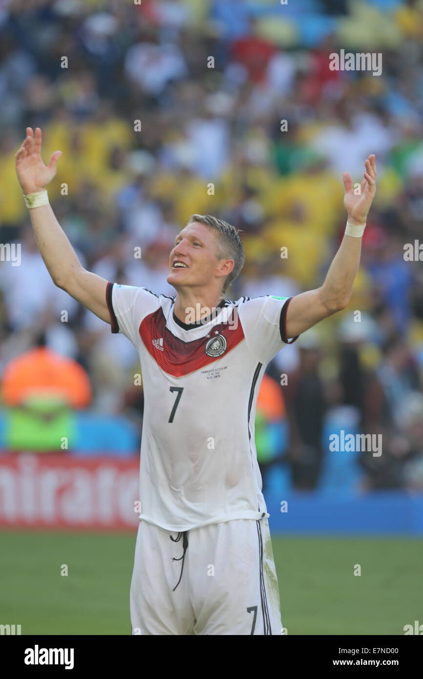 Bastian Schweinsteiger.  France v Germany, quarter-final. FIFA World Cup Brazil 2014. 4 July 2014 Stock Photo