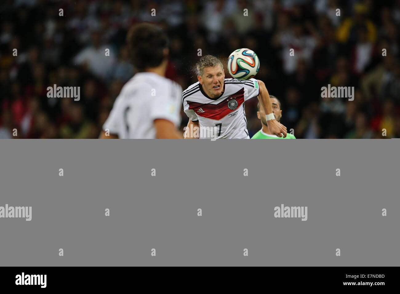 Bastian Schweinsteiger of Germany. Germany v Algeria, round of 16. FIFA World Cup Brazil 2014. Beira-Rio stadium, Porto Alegre. Stock Photo