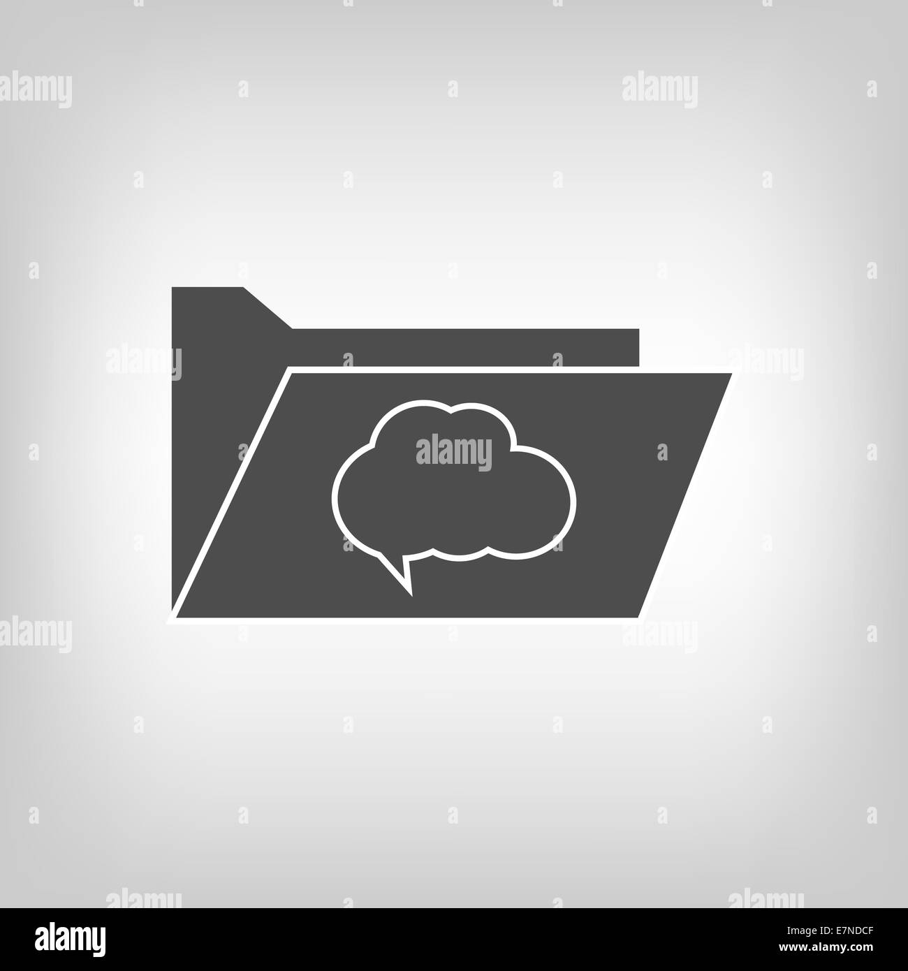Cloud talk bubble speech Black and White Stock Photos & Images - Alamy