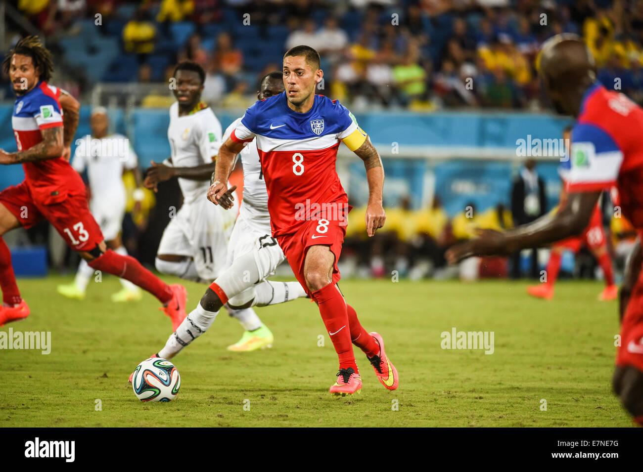 Clint Dempsey of USA. Ghana v USA FIFA World Cup 2014. Natal, Brazil. 16 June 2014 Stock Photo