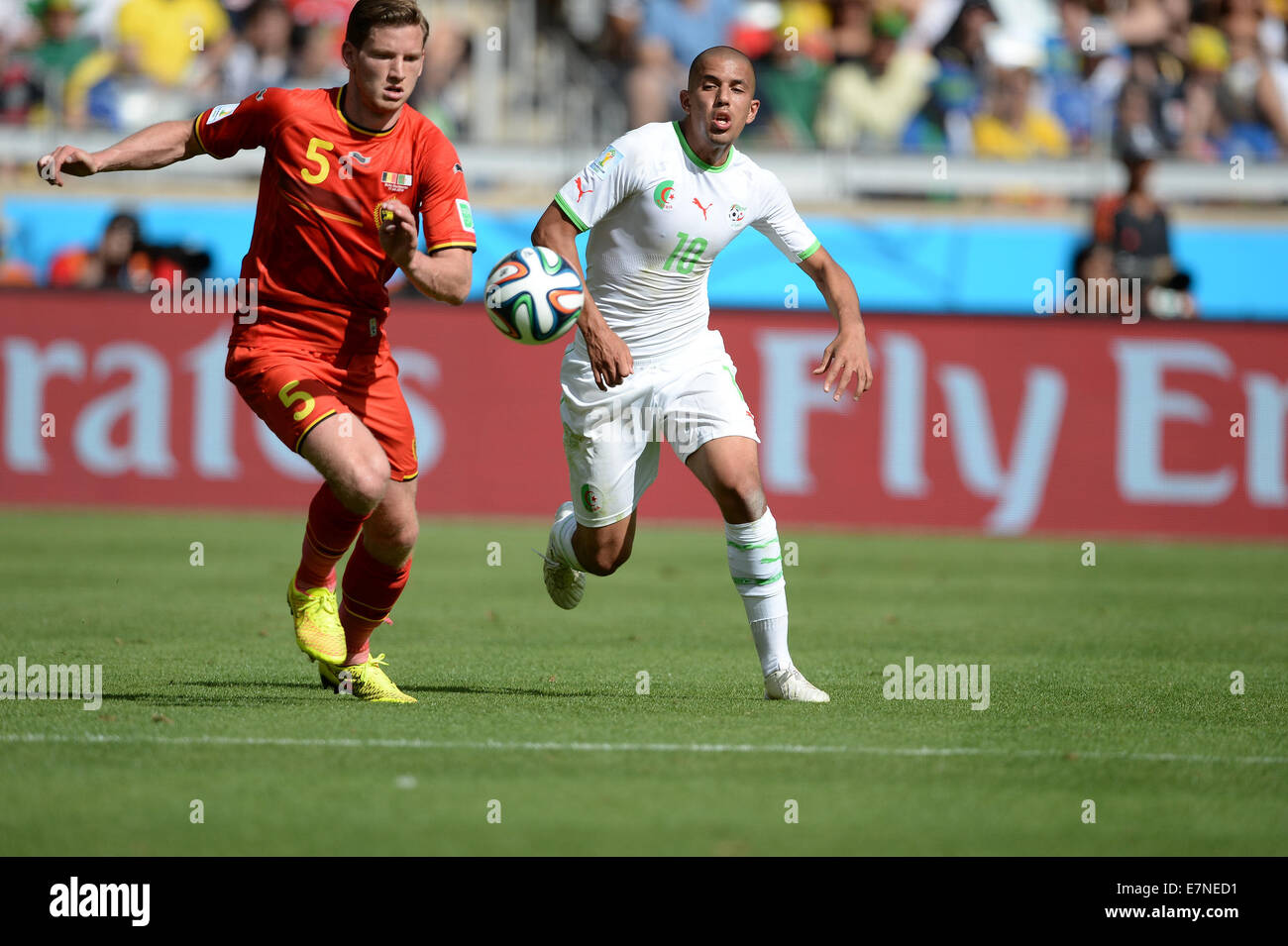 Jan VERTONGHEN. Belgium v Algeria, group match. FIFA World Cup 2014 Brazil. Mineirao stadium Belo Horizonte. 17 June 2014. Stock Photo