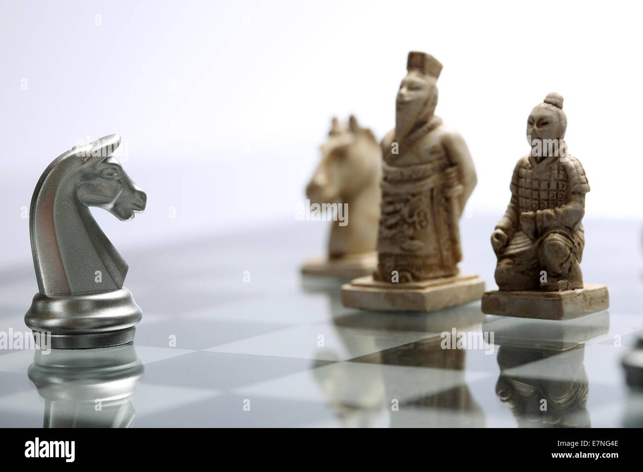 3D Digital Chess Board dynamic lighting futuristic detailed, tension,  competition, strategy, planning, dark background, bokeh, blur Stock Photo -  Alamy